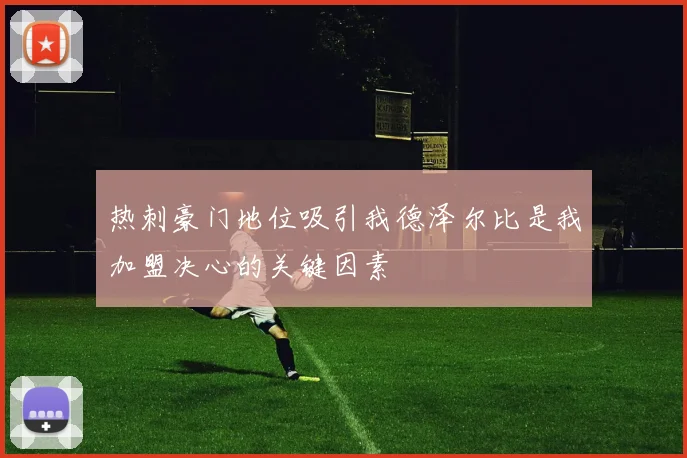 热刺豪门地位吸引我德泽尔比是我加盟决心的关键因素